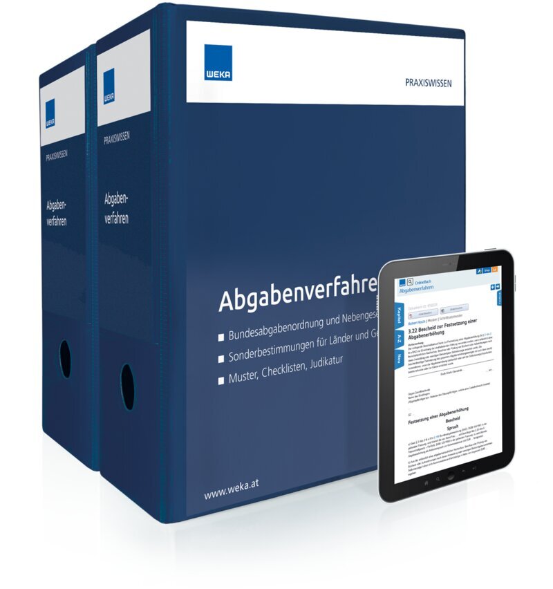 Abgabenverfahren - Handbuch + OnlineBuch