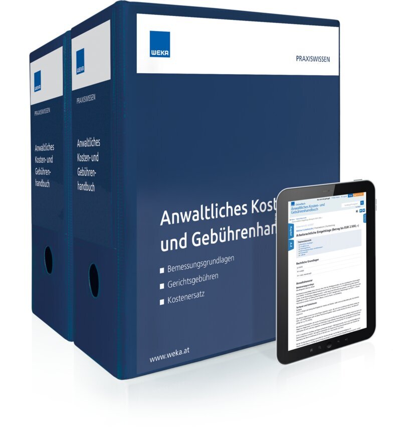 Anwaltliches Kosten- und Gebührenhandbuch - Handbuch + OnlineBuch