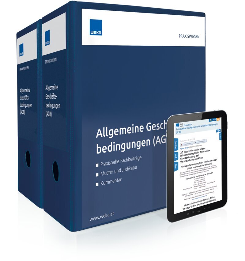 Allgemeine Geschäftsbedingungen (AGB) - Handbuch + OnlineBuch