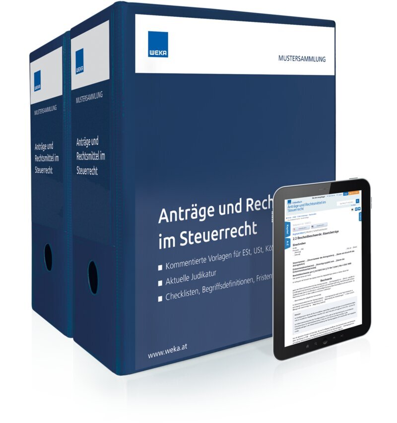 Anträge und Rechtsmittel im Steuerrecht - Handbuch + OnlineBuch