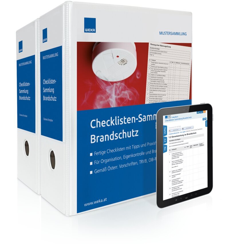 Checklisten-Sammlung Brandschutz - Handbuch + OnlineBuch