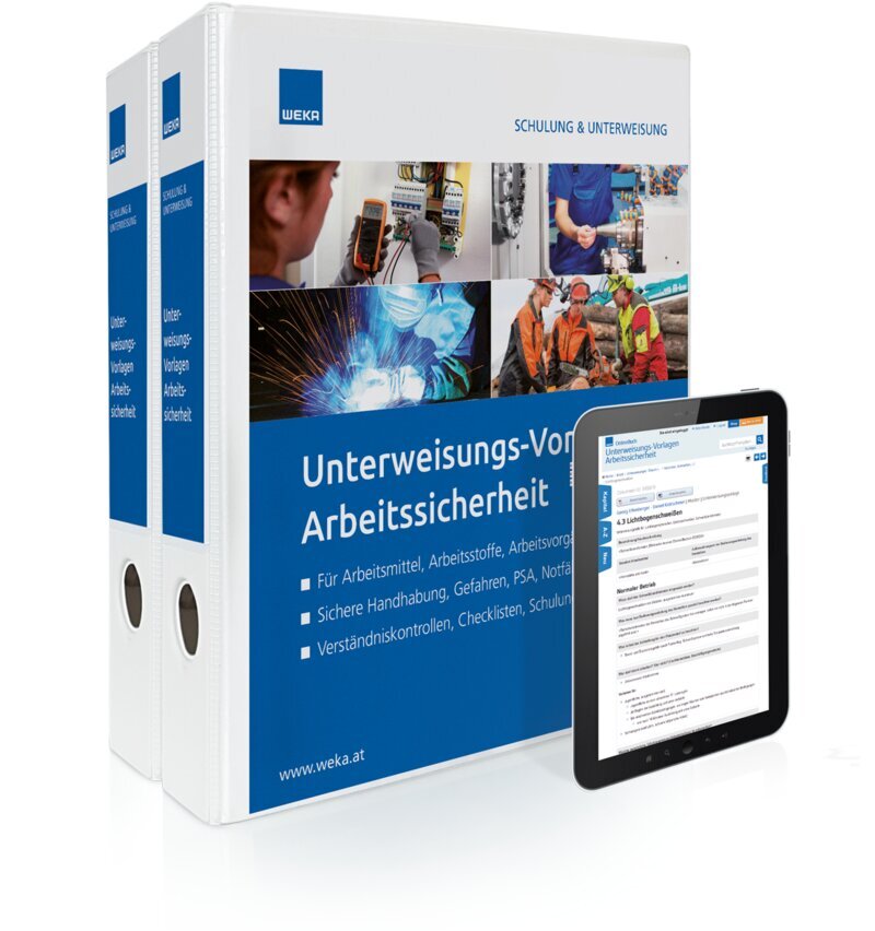 Unterweisungs-Vorlagen Arbeitssicherheit - Handbuch + OnlineBuch